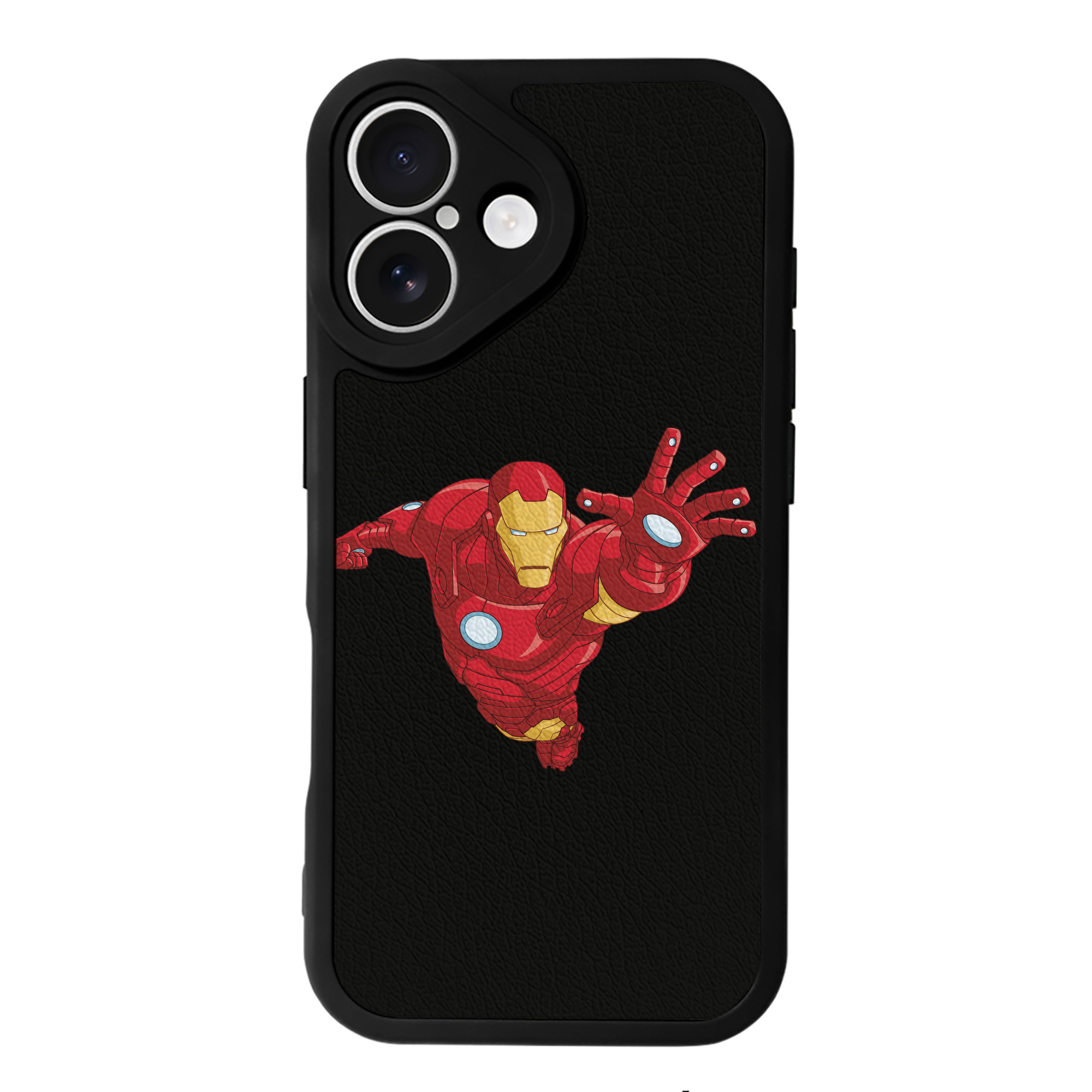（画像用） アベンジャーズ The Avengers 【iPhone 16シリーズ対応】シリコンスマホケース（レザー調） 材質：シリコン